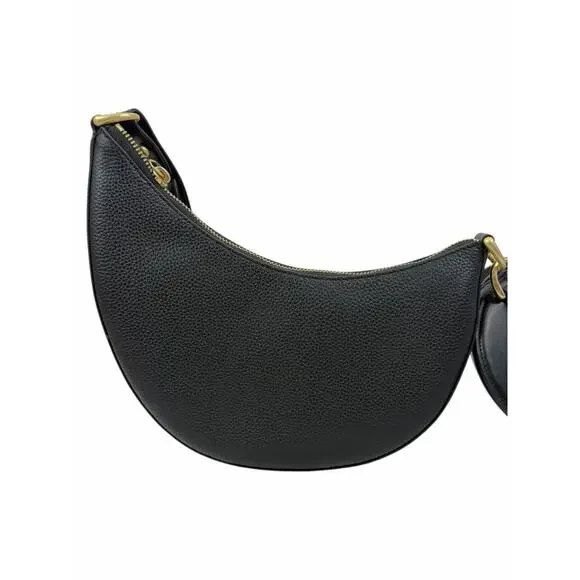 Kate Spade Duo Small Pebbled Leather Crossbody Bag Black Gold - Picture 9 of 16